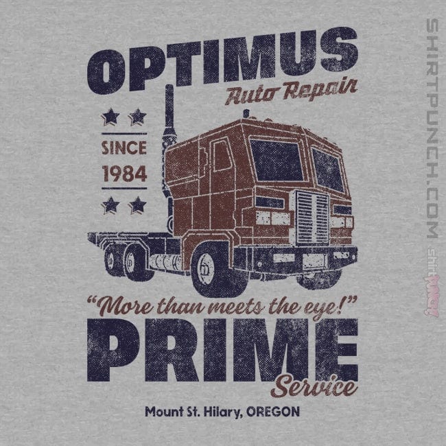 Daily_Deal_Shirts Magnets / 3"x3" / Sports Grey Optimus Garage