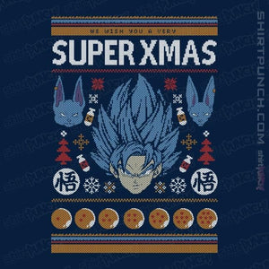 Shirts Magnets / 3"x3" / Navy Super Xmas