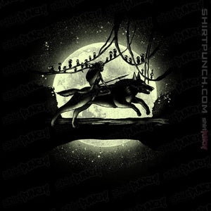 Shirts Magnets / 3"x3" / Black Moonlight Wolf Princess