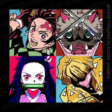 Load image into Gallery viewer, Shirts Magnets / 3&quot;x3&quot; / Black Kimetsu No Warhol
