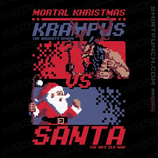 Daily_Deal_Shirts Magnets / 3"x3" / Black Christmas Fight