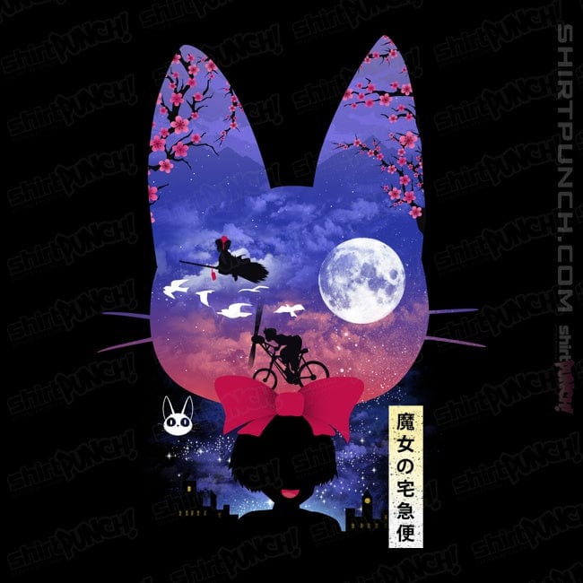 Daily_Deal_Shirts Magnets / 3"x3" / Black Kiki's Landscape
