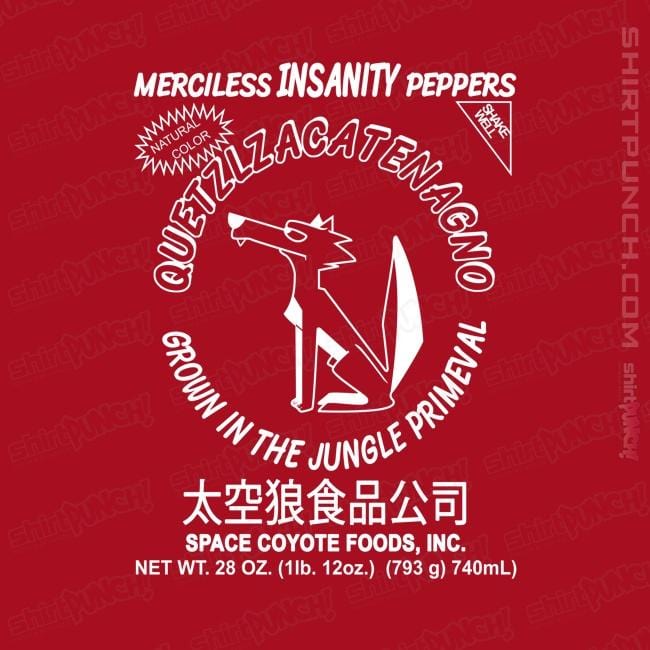 Daily_Deal_Shirts Magnets / 3"x3" / Red Space Coyote Sriracha