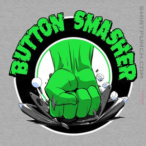 Shirts Magnets / 3"x3" / Sports Grey Button Smasher