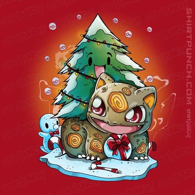 Secret_Shirts Magnets / 3"x3" / Red Bulby Christmas