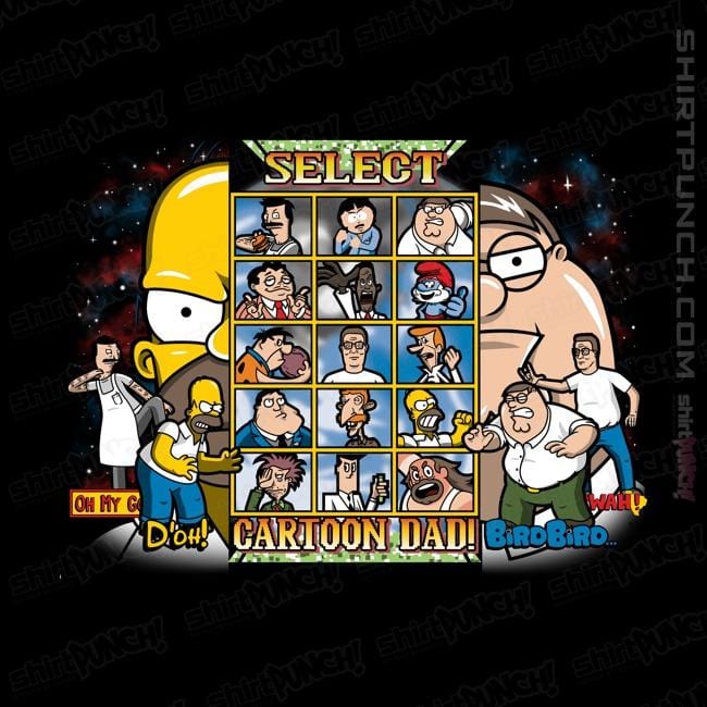 Shirts Magnets / 3"x3" / Black Clash Of Toon Dads
