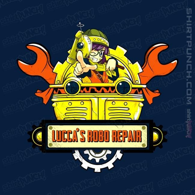 Shirts Magnets / 3"x3" / Navy Lucca's Repair Shop
