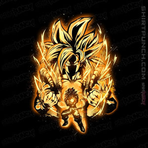 Shirts Magnets / 3"x3" / Black Golden SSj4