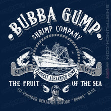 Load image into Gallery viewer, Daily_Deal_Shirts Magnets / 3&quot;x3&quot; / Navy Bubba Gump Shrimp Company
