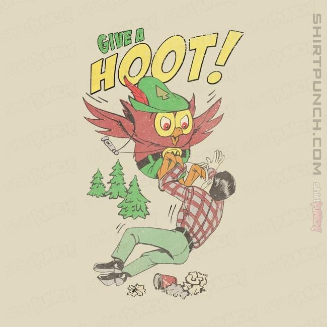 Secret_Shirts Magnets / 3"x3" / Natural Give A Hoot