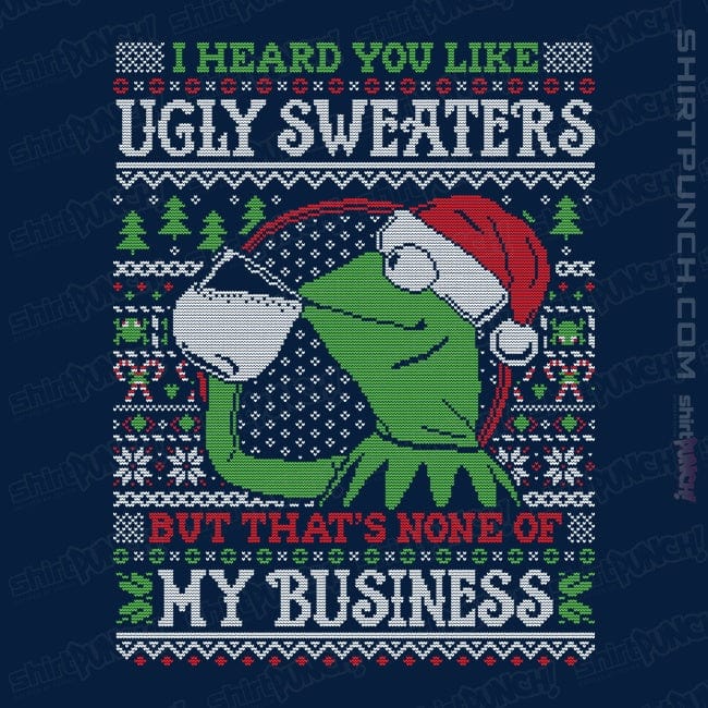 Daily_Deal_Shirts Magnets / 3"x3" / Navy My Business
