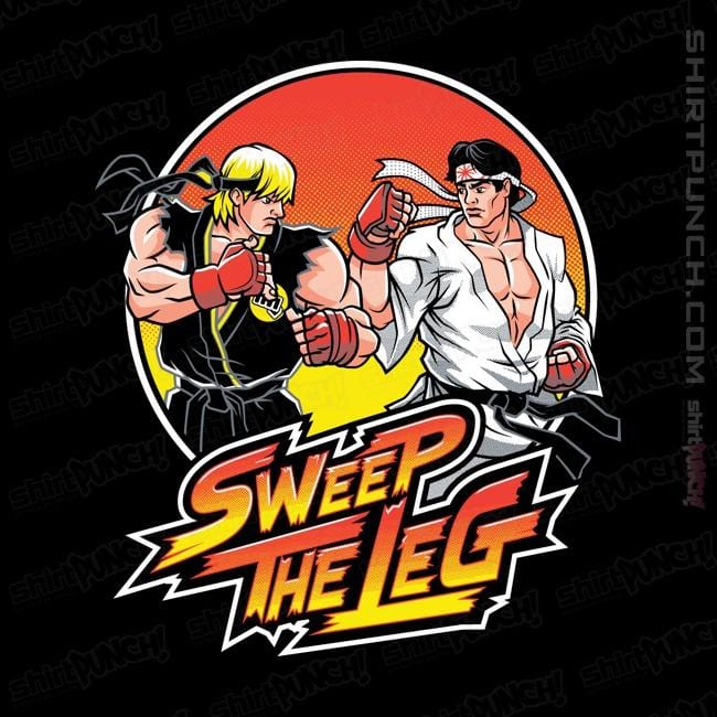 Shirts Magnets / 3"x3" / Black Sweep The Leg