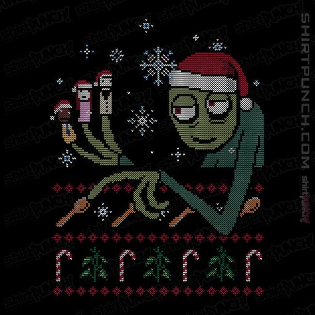 Daily_Deal_Shirts Magnets / 3"x3" / Black Mr. Fingers And Friends Ugly Sweater