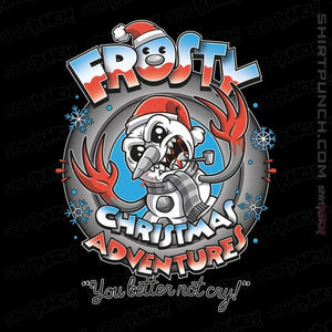 Daily_Deal_Shirts Magnets / 3"x3" / Black Frosty Christmas Adventures