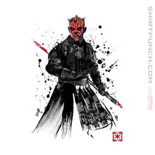 Load image into Gallery viewer, Shirts Magnets / 3&quot;x3&quot; / White Darth Lord Sumi-e
