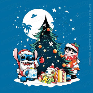 Daily_Deal_Shirts Magnets / 3"x3" / Sapphire Christmas Ohana