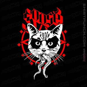 Shirts Magnets / 3"x3" / Black Black Metal Cat
