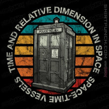Load image into Gallery viewer, Daily_Deal_Shirts Magnets / 3&quot;x3&quot; / Black Vintage Tardis 1963
