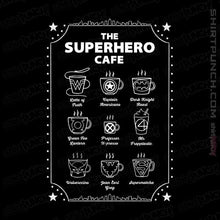 Load image into Gallery viewer, Shirts Magnets / 3&quot;x3&quot; / Black Superhero Cafe

