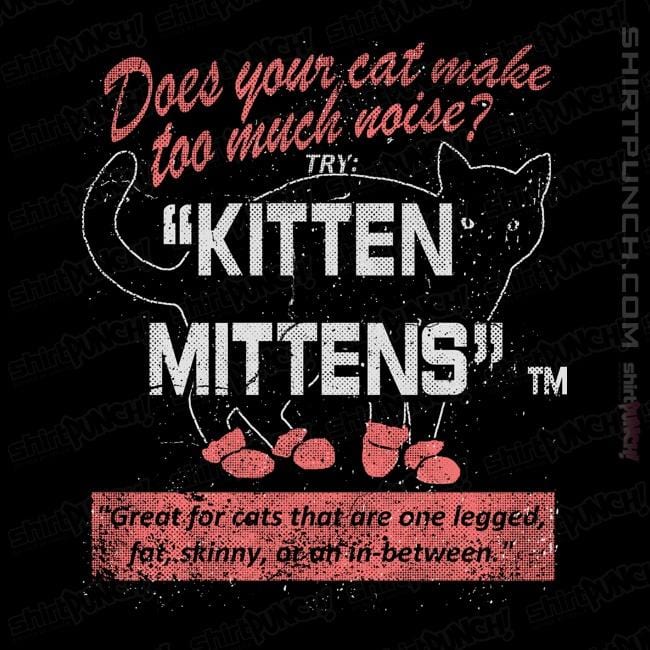 Secret_Shirts Magnets / 3"x3" / Black Kitten Mittens
