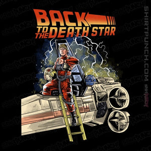 Daily_Deal_Shirts Magnets / 3"x3" / Black Back To The Death Star