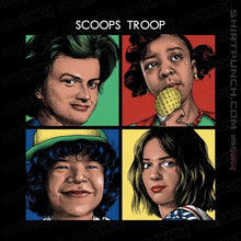 Load image into Gallery viewer, Shirts Magnets / 3&quot;x3&quot; / Black Scoops Troop
