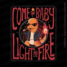 Load image into Gallery viewer, Shirts Magnets / 3&quot;x3&quot; / Black Come On Baby Light My Fire
