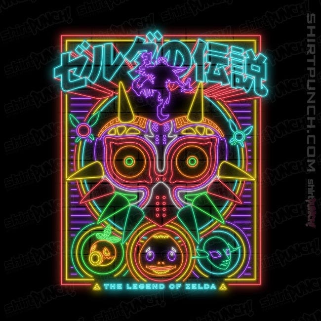 Daily_Deal_Shirts Magnets / 3"x3" / Black Majora's Neon