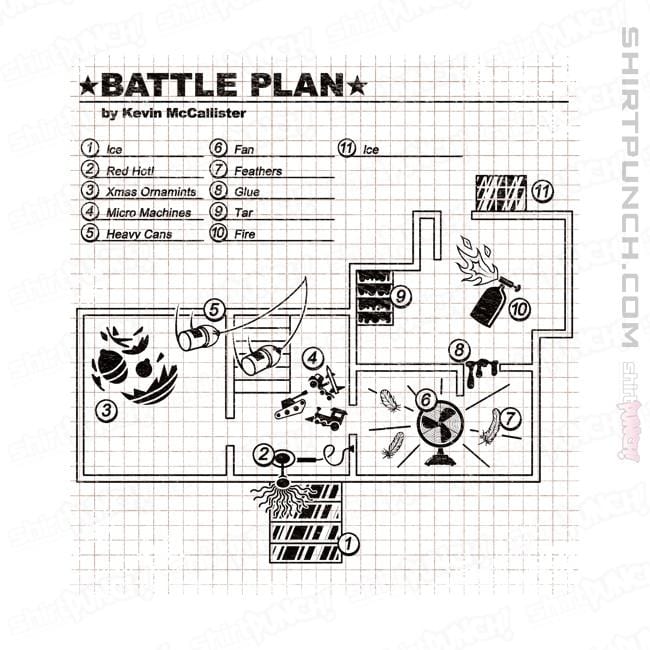 Shirts Magnets / 3"x3" / White Battle Plan