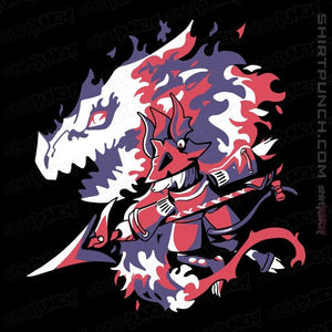 Daily_Deal_Shirts Magnets / 3"x3" / Black Dragon Knight