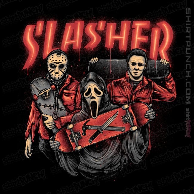 Daily_Deal_Shirts Magnets / 3"x3" / Black Slasher Club
