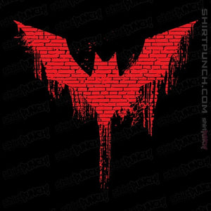 Daily_Deal_Shirts Magnets / 3"x3" / Black Future Bat Graffiti