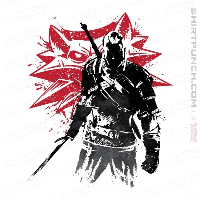 Shirts Magnets / 3"x3" / White The Witcher Sumi-e