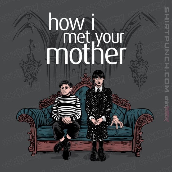 Secret_Shirts Magnets / 3"x3" / Charcoal How I Met Morticia