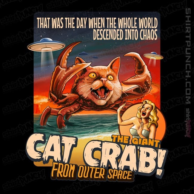 Secret_Shirts Magnets / 3"x3" / Black Cat Crab!