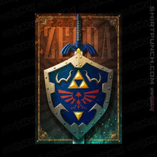 Load image into Gallery viewer, Shirts Magnets / 3&quot;x3&quot; / Black Legend Of Zelda Poster
