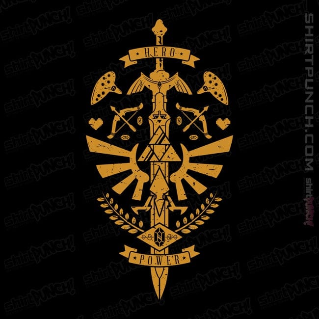 Secret_Shirts Magnets / 3"x3" / Black Hero Power