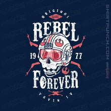 Load image into Gallery viewer, Shirts Magnets / 3&quot;x3&quot; / Navy Rebel Forever
