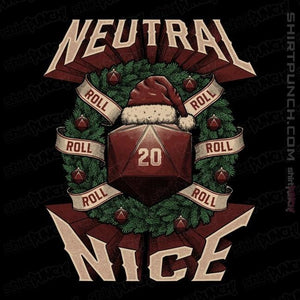 Shirts Magnets / 3"x3" / Black Neutral Nice Christmas