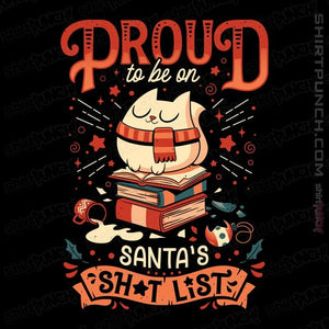 Daily_Deal_Shirts Magnets / 3"x3" / Black Proud Naughty Cat