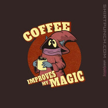 Load image into Gallery viewer, Shirts Magnets / 3&quot;x3&quot; / Dark Chocolate Coffee Improves My Magic
