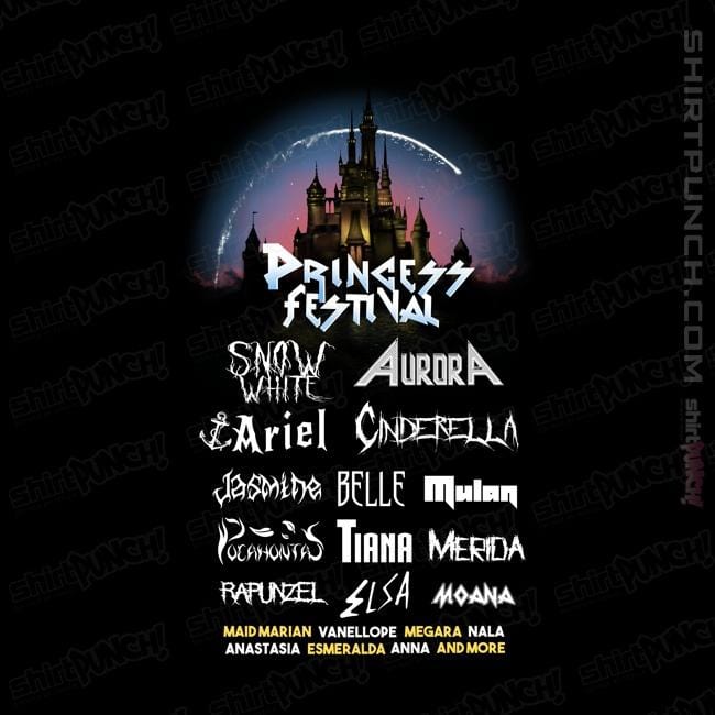 Shirts Magnets / 3"x3" / Black Princess Festival