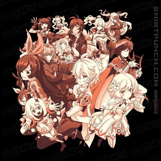 Secret_Shirts Magnets / 3"x3" / Black Genshin