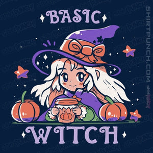 Daily_Deal_Shirts Magnets / 3"x3" / Navy Basic Witch Season