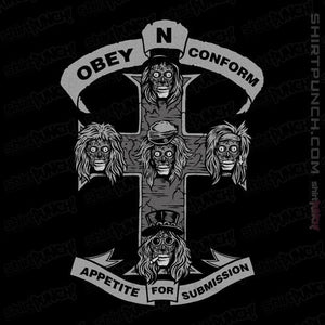 Shirts Magnets / 3"x3" / Black Obey N Conform