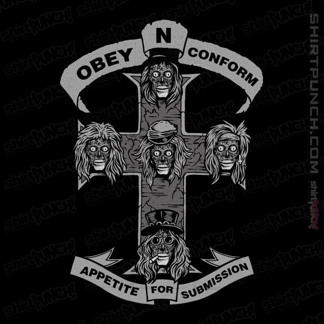 Shirts Magnets / 3"x3" / Black Obey N Conform