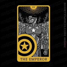 Load image into Gallery viewer, Shirts Magnets / 3&quot;x3&quot; / Black Tarot The Emperor
