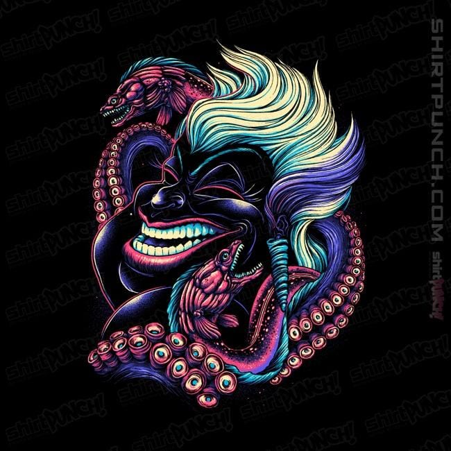 Daily_Deal_Shirts Magnets / 3"x3" / Black The Witch Of The Sea