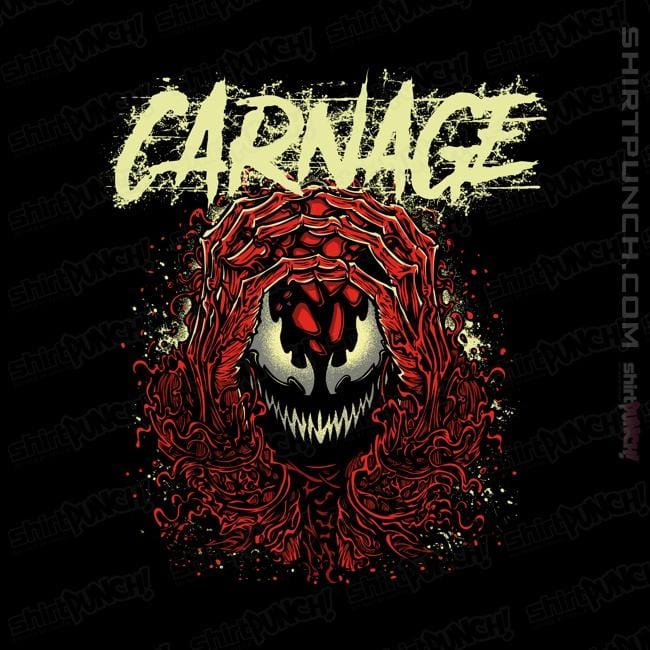 Shirts Magnets / 3"x3" / Black Carnage Red