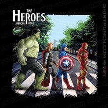 Load image into Gallery viewer, Shirts Magnets / 3&quot;x3&quot; / Black The Heroes
